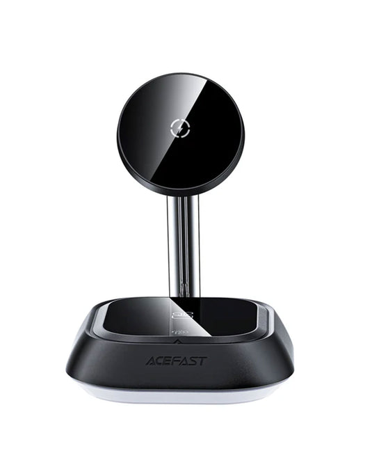 ACEFAST 20.5W Premium 3-in-1 Magnetic Wireless Charger w/ Stylish Ambient Light (E16) - Black