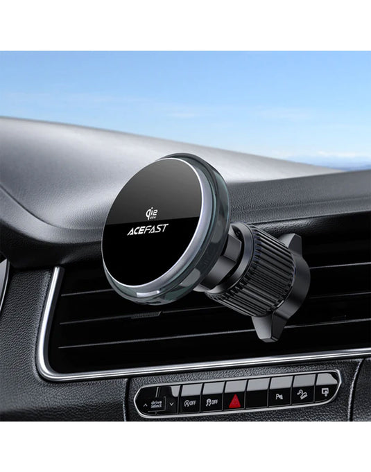 Acefast 25W Qi2 Wireless Charging Phone Holder for Air Vent (D61) - Black