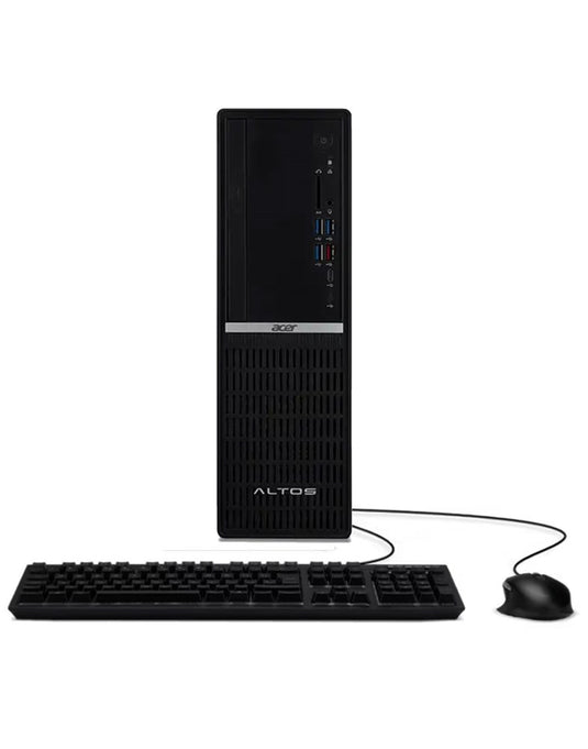 Acer Altos P10 F8 i3 12th Gen 8GB 256GB Windows 11 Home Desktop PC With Keyboard & Mouse - Black (Very Good - Pre-Owned)