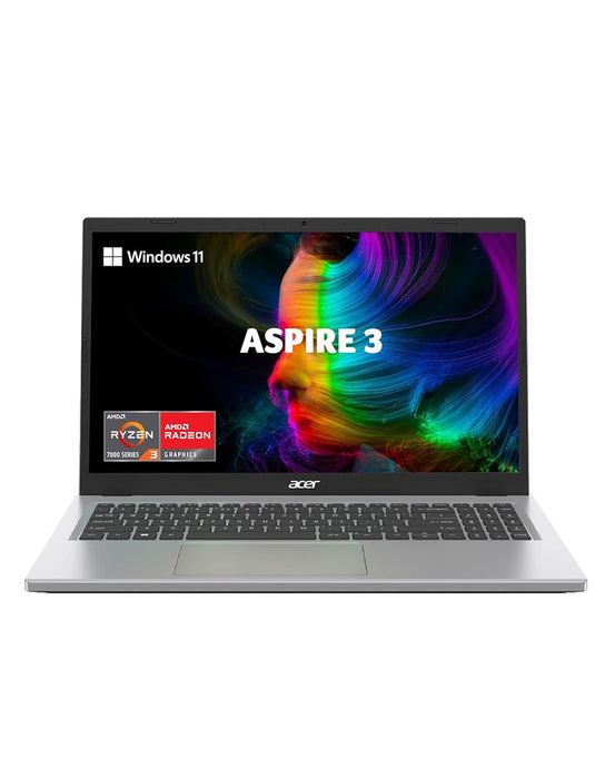 Acer Aspire 3 AMD Ryzen 5 7th Gen 8GB 512GB Windows 11 Home Laptop - Silver (Very Good - Pre-Owned)