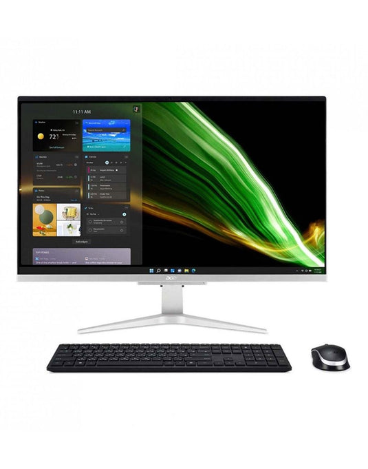 Acer Aspire C27-1655 27-inch i5 11th Gen 8GB 1TB Windows 10 Home All in One Desktop With keyboard & Mouse - Black (Very Good - Pre-Owned)