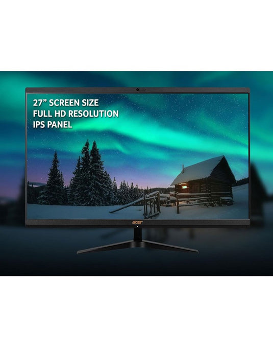 Acer Aspire C27 27-inch i3 13th Gen 8GB 512GB All in One Desktop With Keyboard & Mouse - Black (As New - Pre-Owned)