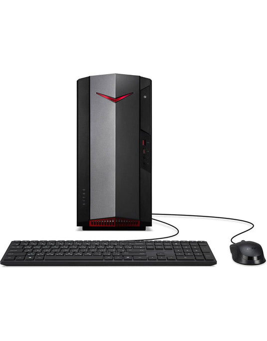 Acer Nitro N50-610 i5 10th Gen 16GB 1TB GeForce Nividia GTX 1650 4GB Windows 10 Home Gaming Desktop PC With Keyboard & Mouse - Black (Very Good - Pre-Owned)
