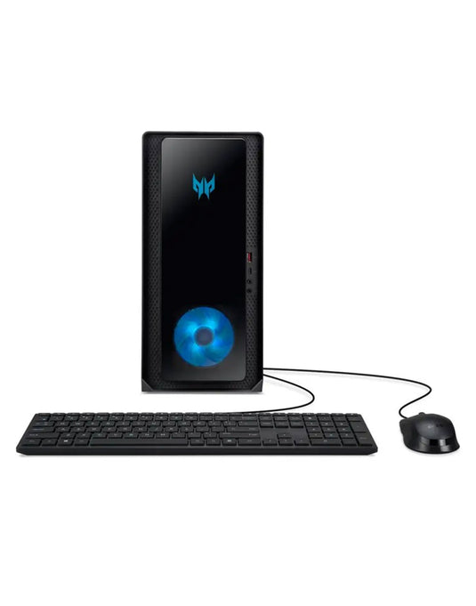 Acer Predator Orion 3000 i7 12th Gen 16GB 512GB SSD 1TB HDD Nvidia GeForce RTX 3060 Windows 11 Home Gaming Desktop PC With Keyboard & Mouse - Black (Very Good - Pre-Owned)