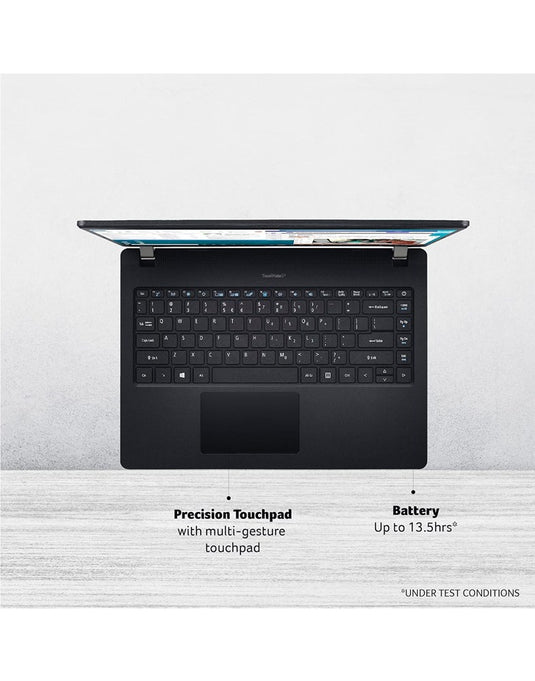 Acer Travel Mate P214 14-inch i5 11th Gen 8GB 256GB @2.40GHz Windows 11 Pro Laptop - Black (Very Good Pre-Owned)