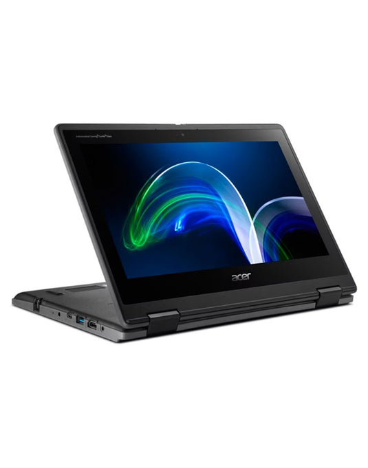 Acer Travel Mate Spin 11.6-inch N6000 8GB 256GB 2 in 1 Touch Screen Laptop - Black (Very Good - Pre-Owned)
