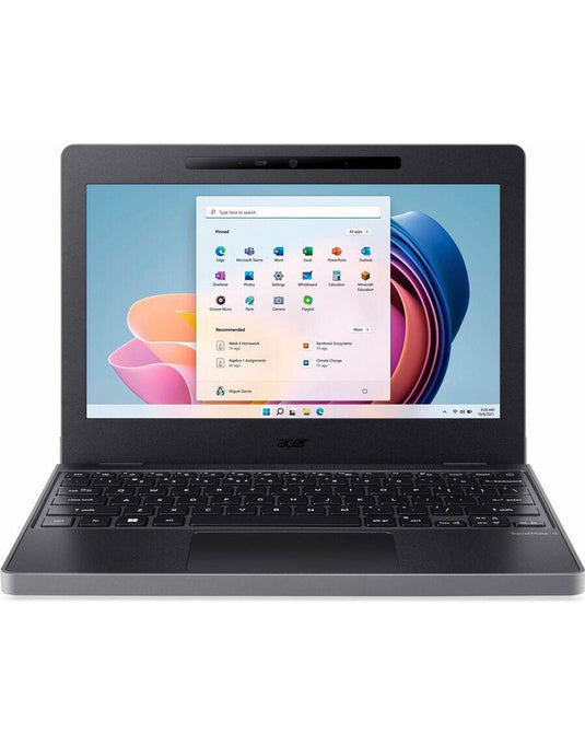 Acer Travel Mate B311-31 11.6-inch Intel Celeron N4120 4GB 128GB @1.10GHz Windows 11 Pro Laptop - Black