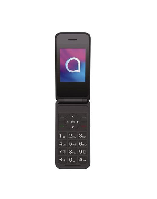 Alcatel 30.82 4G Flip Keypad Phone -Without Charging Cradle - Dark Grey (As New-Refurbished)