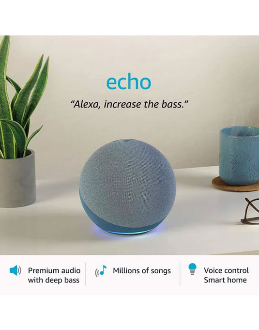 Amazon Echo (4th Gen) Smart Speaker With Alexa - Twilight Blue