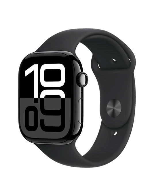 Apple Watch Series 10 Aluminum 42MM GPS Black Strap - Jet Black