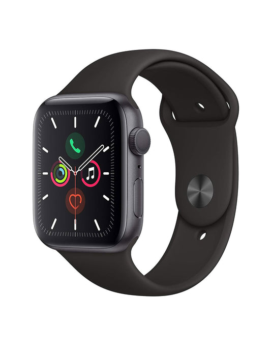 Apple Watch Series 5 44mm GPS - Silver Aluminium Case Black Strap