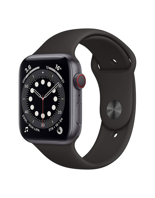 Apple Watch Series 6 44MM Stainless GPS + Cellular Black Straps - Space Grey (Good Pre-Owned)
