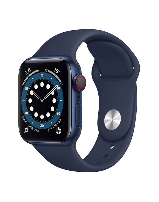 Apple Watch Series 6 GPS Cellular 40mm Deep Navy Sport Band - Blue Aluminium
