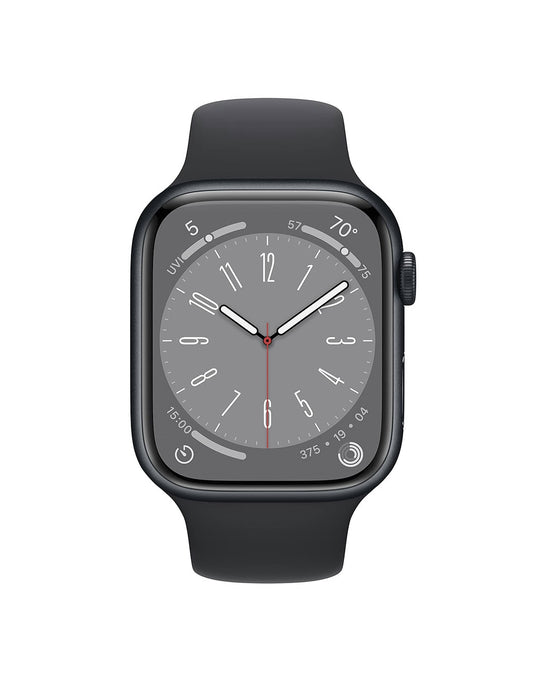 Apple Watch Series 8 45MM GPS Aluminium With Black Sport Band - Midnight
