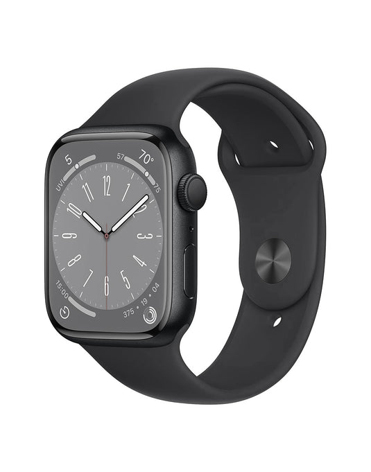 Apple Watch Series 8 45MM GPS Aluminium With Black Sport Band - Midnight