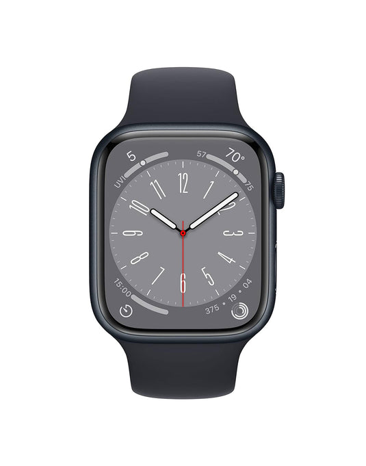 Apple Watch Series 8 41MM GPS + Cellular Stainless Steel With Black Sport Band - Graphite