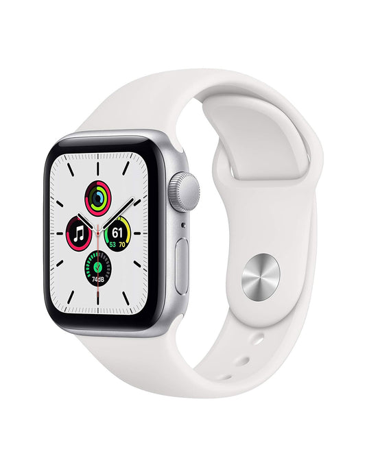 Apple Watch Series SE 2 2022 GPS 40MM Aluminium with White Band 32GB - Silver