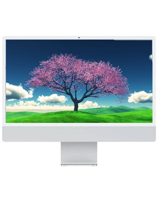 Apple iMac - Silver (2021) 24-inch 4.5K Retina Display M1 Chip 8-Core CPU 8GB 256GB With Keyboard & Mouse - Silver (Very Good - Pre-Owned)