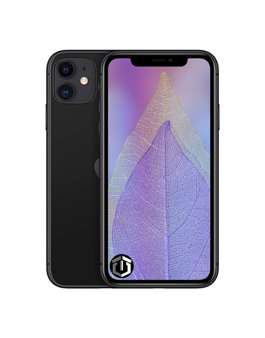 Apple iPhone 11 64GB 4G + TPU Clear Case & Screen Protector - Black (As New Pre-Owned)