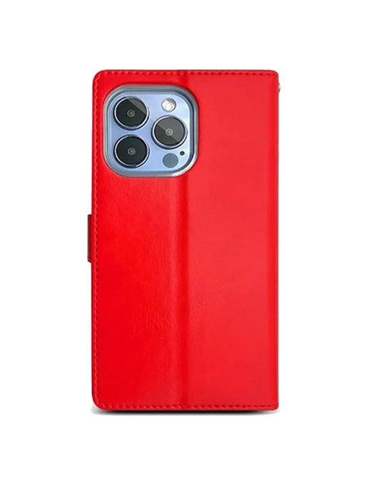 Apple iPhone 15 Pro Max Wallet Case - Red