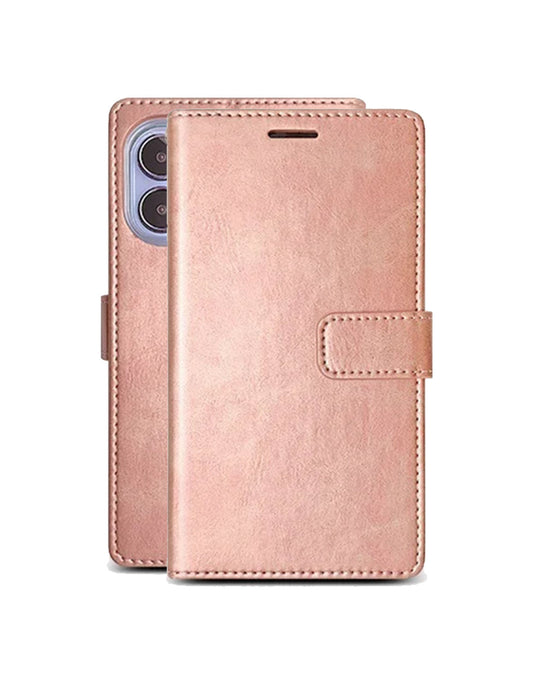 Apple iPhone 16 Wallet Case - Rose Gold