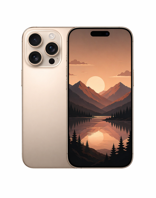 Apple iPhone 16 Pro 128GB 5G - Desert Titanium (As New-Refurbished)