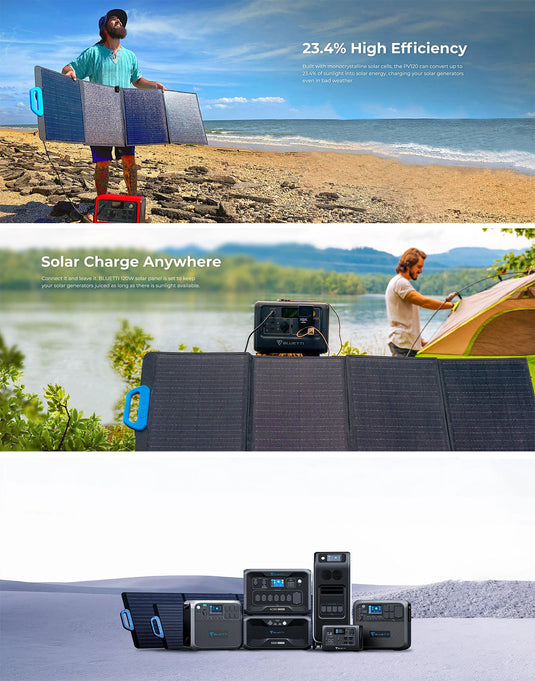 Bluetti PV120 Solar Panel | 120W