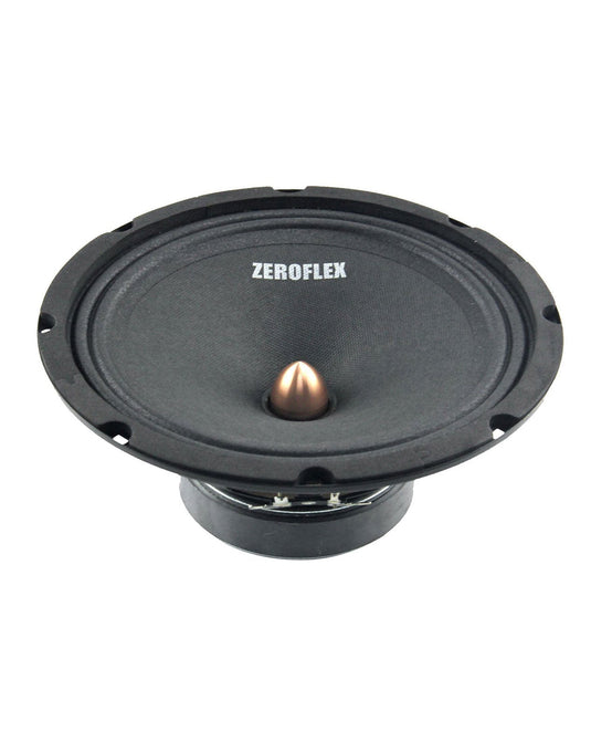 Front & Side View of Zeroflex TKO-W8.0 8" Car Midbass Drivers 120rms (pair)