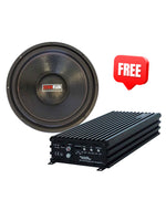 Load image into Gallery viewer, Zeroflex TKO-15 Sub 15&quot; 1000RMS Subwoofer &amp; Get Free Sound Magus DK2000 Class D Amplifier 2000w RMS
