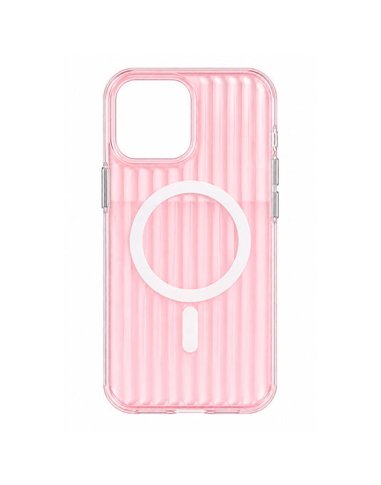 Case Artistry Corrugated Pattern Mag Armor Fusion X iPhone 13 / iPhone 14 - Pink