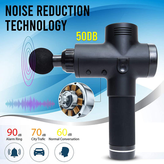 Muscle Multifunctional Massage Gun with 6 Massaging Heads - TechCrazy