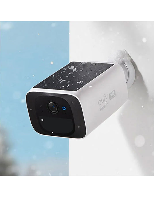 Eufy 2K Camera With Built In Solar Panel - White