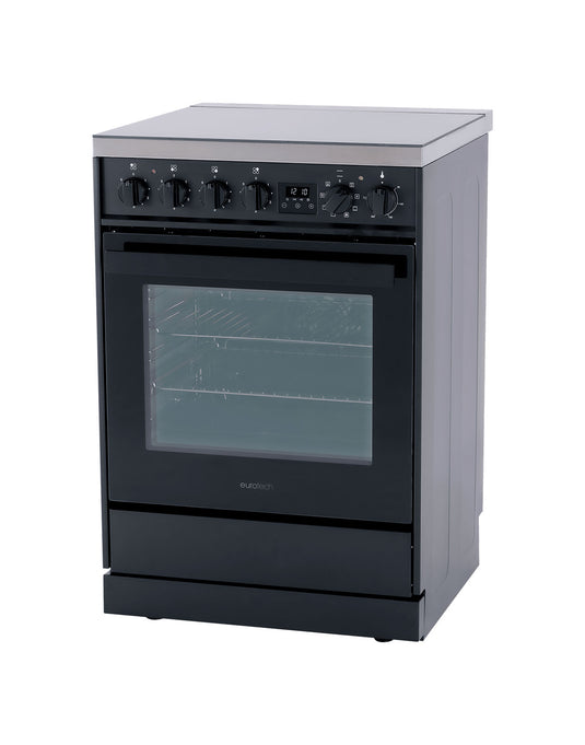 Eurotech 60cm Electric Freestanding Cooker - Black (ED-EUROC60BK)