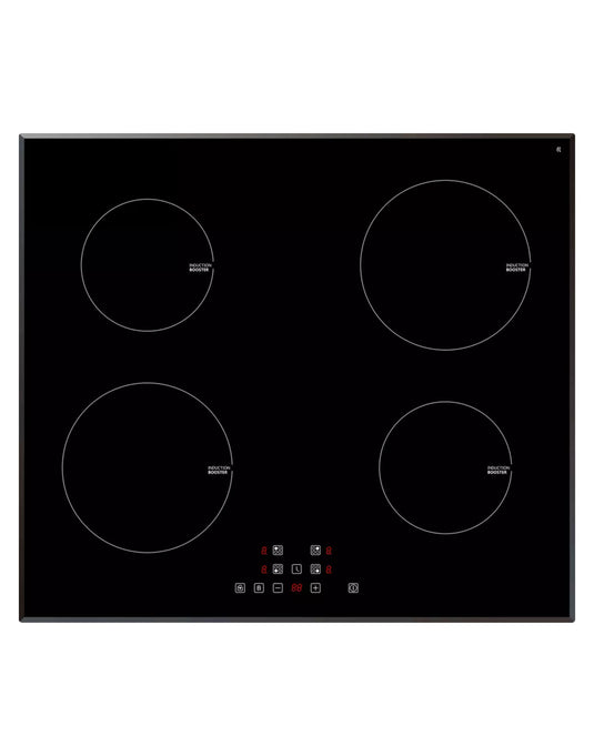 Eurotech 60cm Glass 4 Zone Induction Cooktop with Bevelled Edge ED-IC604