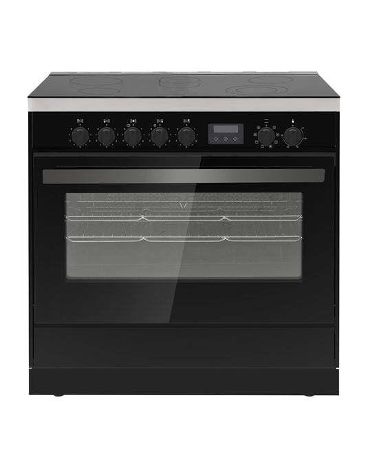 Eurotech 90cm Electric Freestanding Cooker - Black (ED-EUROC90BK)