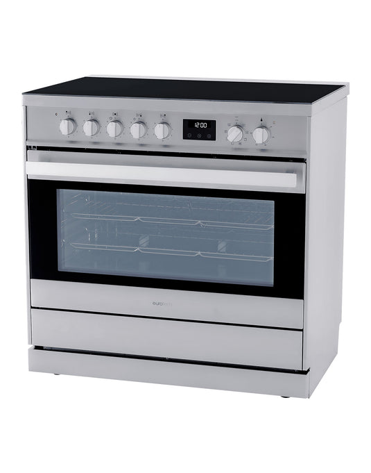 Eurotech 90cm Electric Freestanding Cooker - Stainless Steel (ED-EUROC90SS)