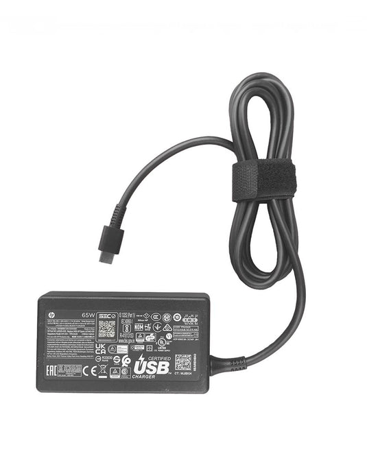 HP OEM 65W Type C Power Adapter - Black