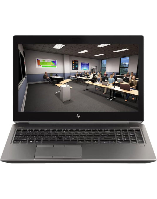 HP ZBook 15 G6 15-inch i7 9th Gen 32GB 1TB @2.60GHZ Windows 11 Pro Quadro T1000 4GB GDDR5 - Silver (Very Good- Pre-Owned)