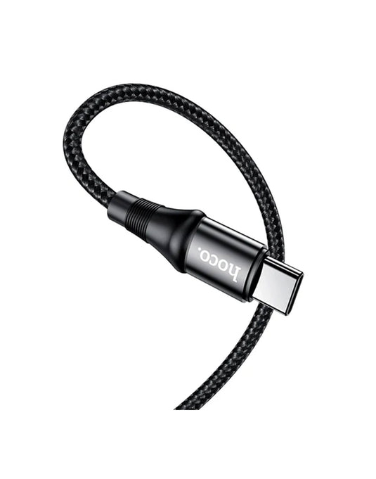Hoco 100W PD Nylon Braided Aluminium Alloy Super Fast Charging Cable USB C to USB C 2 Meter (X50)