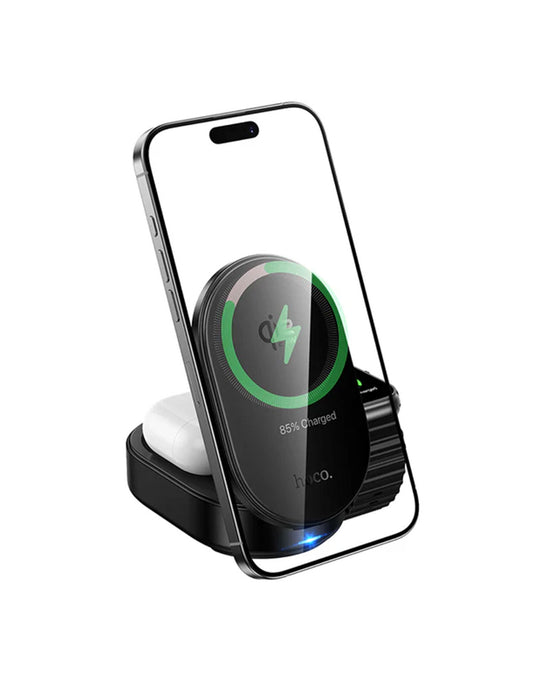 Hoco 25W 3-in-1 Magnetic Wireless Fast Charger, With Compact Foldable Design (CQ23)
