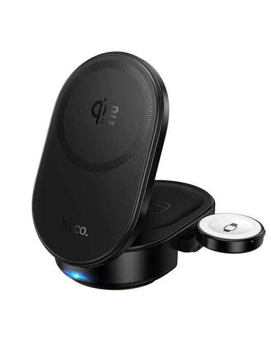 Hoco 25W 3-in-1 Magnetic Wireless Fast Charger, With Compact Foldable Design (CQ23)