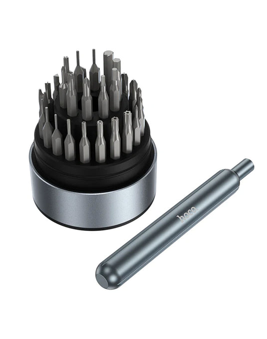 Hoco 31-in-1 Screwdriver Set with Magnetic Handle, Compact Tower Case (UT11) - Silver