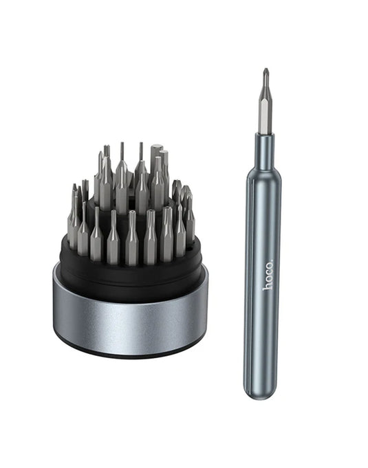 Hoco 31-in-1 Screwdriver Set with Magnetic Handle, Compact Tower Case (UT11) - Silver