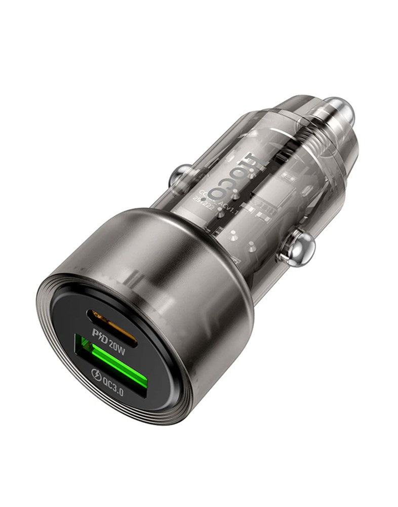 Hoco 38W PD+QC Super Fast Car Charger (Z52)