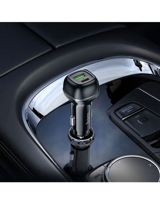 Hoco 48W PD+QC Super Fast Car Charger C-C Cable Included (Z58A)