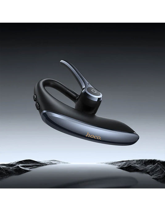 Hoco Bluetooth Single Earphone with Dual-Mic ENC Noise Cancelling (E90) - Black