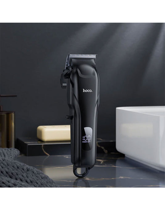 Hoco Electric Hair Clipper with Battery % Display, 7500 RPM (HP24)