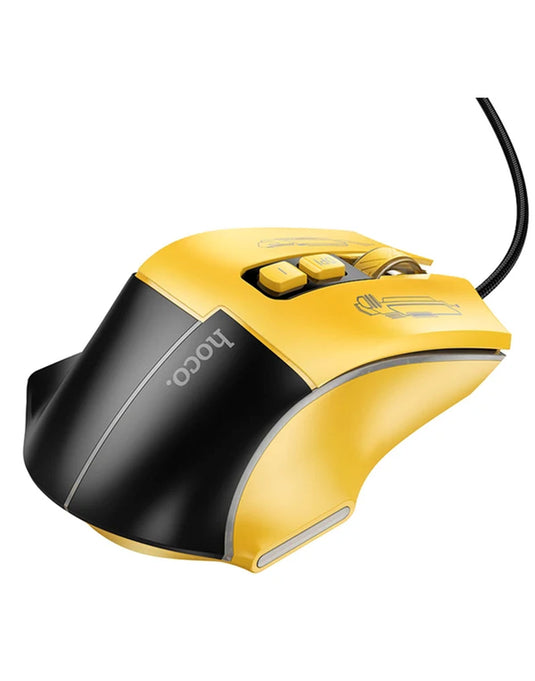 Hoco Ergonomic 7-Button Wired Gaming Mouse With LED Light, 3600 DPI (GM31)