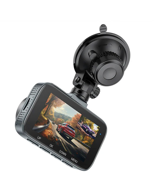 Hoco Front & Rear Dash Camera For Car HD Display 1080P/30FPS (DV6)
