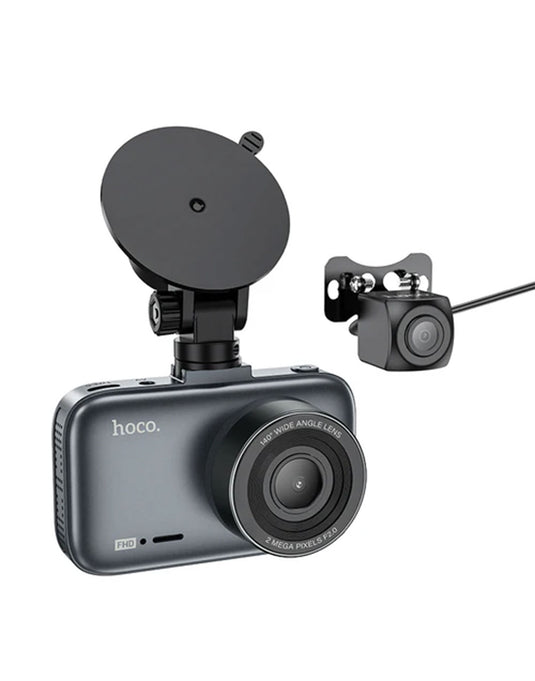 Hoco Front & Rear Dash Camera For Car HD Display 1080P/30FPS (DV6)